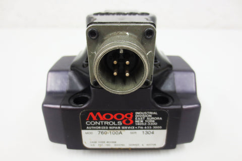 Moog Flow Control Servo Valve 760 Series 3000psi 4-Way 2-Stage Motor 275°F #1304