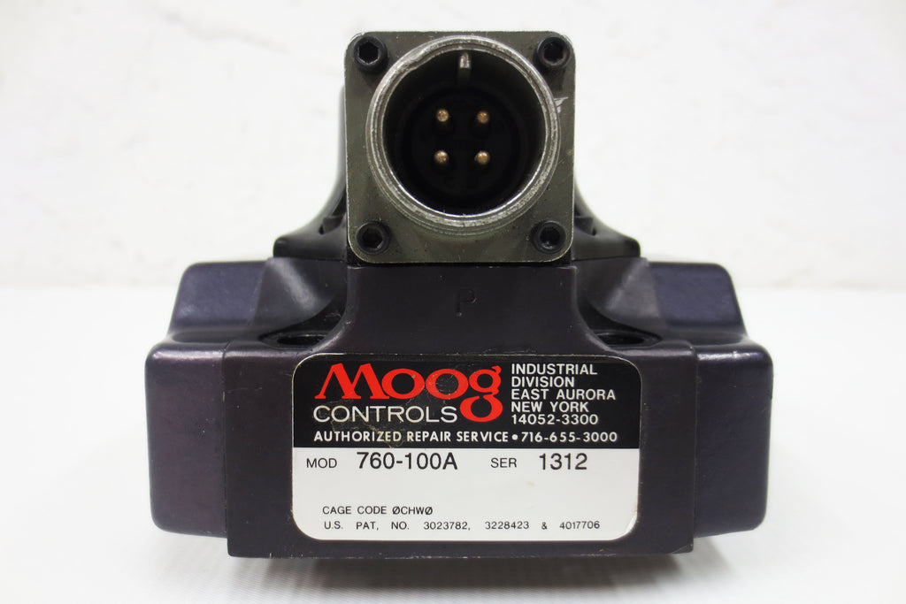 Moog Flow Control Servo Valve 760 Series 3000psi 4-Way 2-Stage Motor 275°F #1312