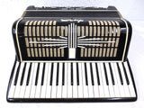 Vintage Hagstrom Sweden Piano Accordion 120 Bass 41 Keys, Black and White