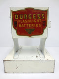 Vintage Burgess Batteries Store Display with Drawer, Burgess Flashlight Batterie