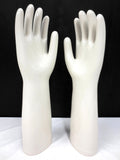 Vintage Industrial Porcelain Glove Molds made in England 18" Tall, Signed AHG