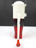 Vintage Mid Century Wall Ice Crusher 10" by Dazey, Atomic Age Rocket Shape, Red