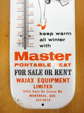 1970's Garage Thermometer Bikini Pin Up Advertising, Wajax Portable Heat Constru