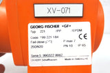 Georg Fischer +GF+ Actuator Valve 1" Type 221 Serie 5 Actuated Cart Valve, Swiss
