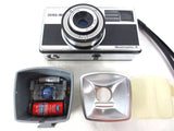 Vintage Carl Zeiss Icon 35 mm Camera with Ikoblitz LD Flash, Germany, Works