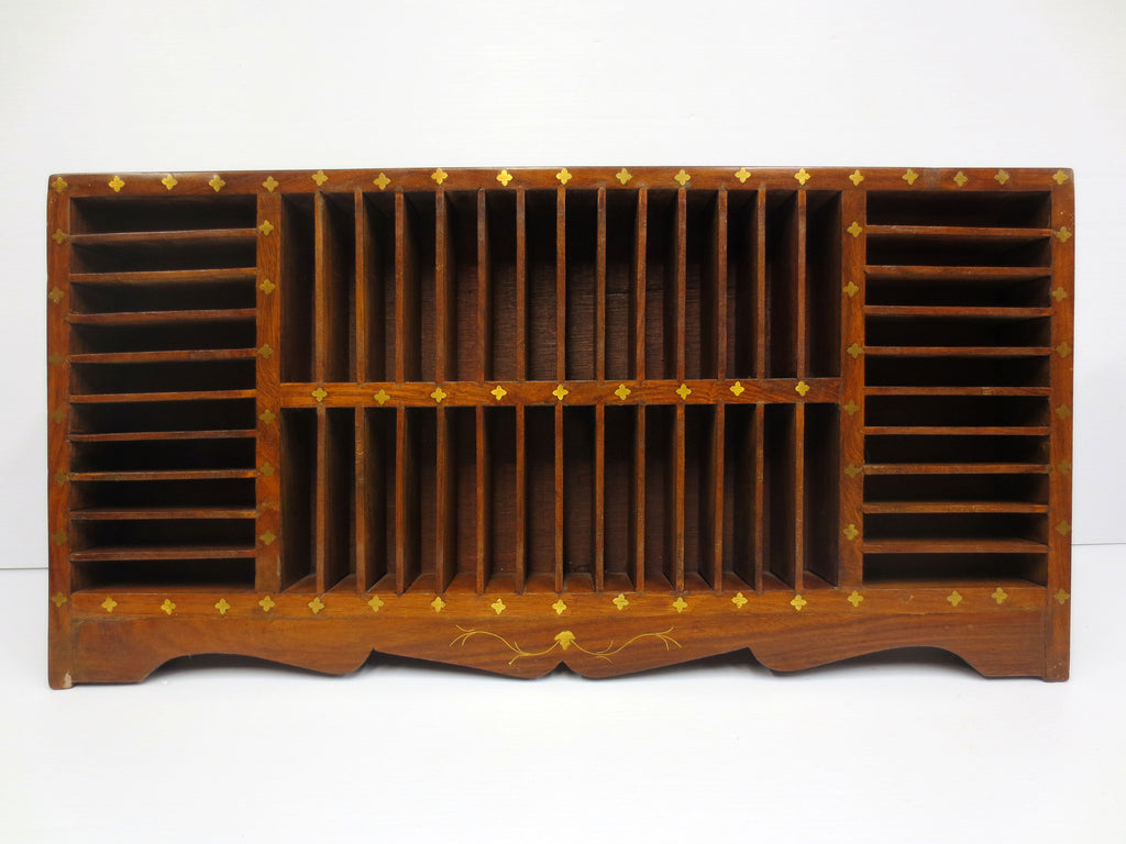 Vintage Wood Store Display Case 24 X 12", 48 Slots Shelves for Cigar/Cigarette