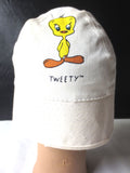Vintage Tweety Bird Child Cap Hat with Translucent Yellow Visor, Cotton, Medium
