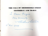 Vintage 1949 Photo Book on Montreal's Sherbrooke Street Signed by Author Kittson