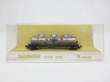 Vintage Mobilgas Train Freight Car Oil Tanker N Scale by Bachmann, 3 Dome Tank