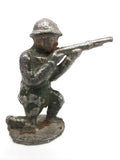 Vintage Lead Soldier Figurine with Short Combat Shotgun, Kneeling Aiming, 1 3/4"