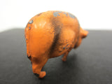 Vintage Lead Toy Painted Pig Farm Animal, Marked Made in England, 1 1/2"