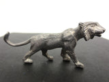 Vintage Tiger Wildcat Lead Toy Figurine 2 1/2" Long, Standing Position, Curved T