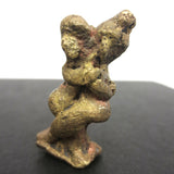 Antique Erotic Bronze Figurine, Handmade Miniature, Indian Kamasutra, 30mm High