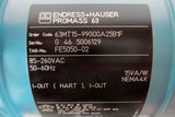 Endress Hauser Promass M 1-3/8" Flange Mass Flow Meter w/ Promass 63 Transmitter