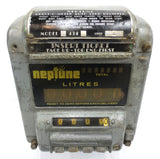Vintage Neptune Gas Flow Meter, Garage Fuel Pump Register, Gas Station Meter