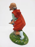 Vintage Manger Creche Figurine 5" Shepherd or Beggar, Paper Mache Italy