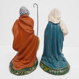 Lot 2 Vintage Manger Figurines 5" Mary and Joseph, Christmas Creche, Italy