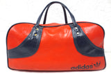 Vintage Red Adidas 1970's Original Duffel Sports Gym Bag 18", Tennis Sports Hand Bag