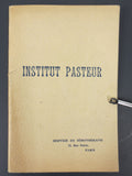 Vintage 1934 French Pharmaceutical Advertising Booklet, Pasteur Institute Paris,