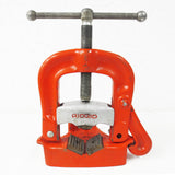 Ridgid Pipe Clamp Bench Vise No 25, Pipe size 1/8" to 4", Yoke Style Pipe Vise