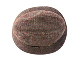 Vintage Brown Wool Tweed Fedora, Biltmore Hat Made in Canada, Harris Tweed, 7"