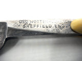 Vintage Wostenholm Sheffield England Peerless Barber Straight Razor with Original Box