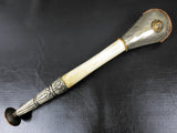 Antique 16" Tibetan Horn Bugle Trumpet, Femur Bone, Nepal Buddhist Temple Ritual