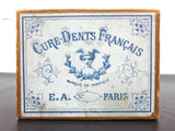 Antique 1890's French Toothpicks Cure-Dents from Paris, Original Box, Never Used NOS, E.A. Paris