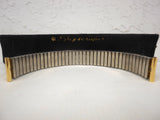 Vintage 1960's Extensible Watch Band Metal Bracelet 17 mm, Studs Pattern New Old Stock NOS, Gold