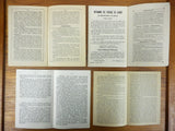 Antique 1910 1920 French Exorcism Booklets Against Satan and Revolted Angels, True Face of God, Monthly Prayers in Preparation to Death