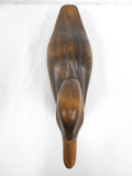Large Vintage Wooden Duck 20" Solid Oak, Hand Carved in Quebec, Signed