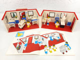 Vintage 1978 Lego Hospital & Family Set #231, Complete Build, Hospital Splits Open, With Manual
