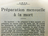 Antique 1910 1920 French Exorcism Booklets Against Satan and Revolted Angels, True Face of God, Monthly Prayers in Preparation to Death