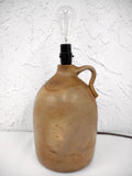 Antique Merchant Stenciled Stoneware Jug 12" Tall from French Quebec Canada, Wine and Liquors Advertising, JL Letourneau General Store