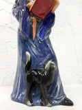 Vintage Limited Edition Royal Doulton Wizard Porcelain Figure 9.75" Hallmarked and Signed HN 2877, England, Black Cat, Allan Maslankowski