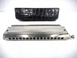 Large Vintage Hohner Chromonica 280/64 Chromatic Harmonica 7" Professional Model, 4 Octaves, Metal Reeds, Made in Germany, C Key with Case