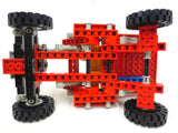 Vintage 1981 Lego Legoland Red Technic Dune Buggy 8845 Car Vehicule, Suspension, Red and Yellow
