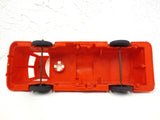 Vintage 1950's Red Toy Fire Truck 10.5" signed Reliable, 12" Extendable Fire Escape Ladder, All original and Complete, Rolls