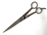 Antique Carl Monkhouse Sheffield England Barber's Thinning Shears Scissors, Star Stamp 45-7 1/2, Hand Hammered Handles