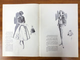 Vintage 1955 Fur Revue Magazine, Design Guild by John Casella New York, Mid-Century Fur Coat Fashion Advertisement, Illustrated, 28 pages