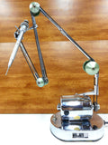 Vintage Buffalo Dental Drilling Motor 1/8 HP #18 with 30" Articulated Arm, Forward Reverse Belt Drive, Kaltenbach & Voigt Germany Attachment