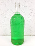 Vintage Old Log Cabin Bourbon Whiskey Glass Bottle 10.5", Diamond Glass Company Canada 30 Onces