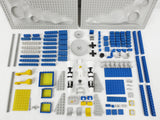 Vintage 1980 Lego Legoland Space Beta I Command Base 6970, 150+ Original Pieces Lot, Gray Blue Yellow and White