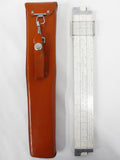 Vintage 1947 Keuffel & Esser Slide Rule Slipstick 11 1/2", Log Duplex Decitrig Model 4081-3, Original KE Leather Case and Strap
