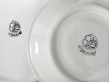 Vintage Royal Canadian Navy 7 Dish Set Plates and Cups, Syracuse China Dinnerware, Canadian Navy Military Emblem, Officer's Mess, Signed