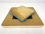 Vintage 1960's Twist-A-Ciser Exercise Board for Hips and Legs Workout, Rotates 360, Wooden Board, Metal Plate