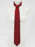 Vintage Polo Ralph Lauren Necktie 55" Red Equestrian, Green Blue Jockeys and Helmets, Original Tags, Never used, Limited Edition