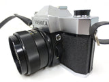 Vintage Yashica 35mm Camera Model TL-E, Auto Yashinon DX 1:1.7 f=50 mm Lens, Original Case, Strap and Cap