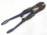 Vintage 18" Bolt Cutter Signed Record England Model 918, Original Blue Paint, Steel Cutter, Lock and Chain Breaker, Storage Hunter