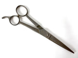 Antique Carl Monkhouse Sheffield England Barber's Thinning Shears Scissors, Star Stamp 45-7 1/2, Hand Hammered Handles